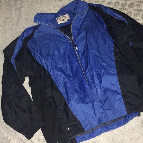 champion blue windbreaker